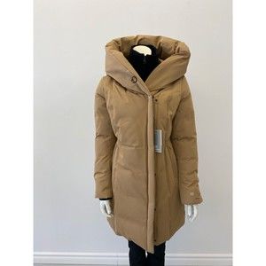 NEW Soia & Kyo Womens Camelia Heavy Down Jacket Toffee Size S